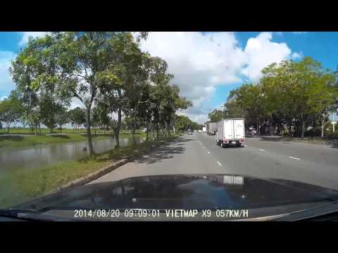 Camera hành trình Vietmap X9 ghi hình ban ngày