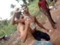 Bebendo cacha&ccedil;a no rio casas&oacute;..... em amarante do maranhao
