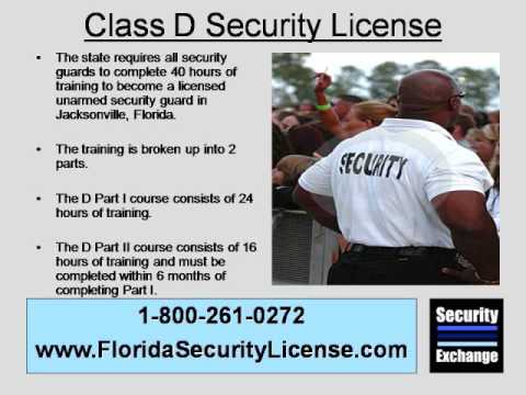 how to obtain a class d'security license