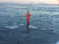 Katie-Jane first time walking on the Arctic sea ice