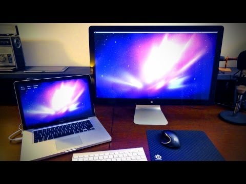 thunderbolt port - Get this Thunderbolt Display here - http://amzn.to/KKGtZc REMEMBER TO LIKE, FAVORITE & SHARE FRIEND ME ON FB http://facebook.com/lewis.hilsenteger & on Twitt...