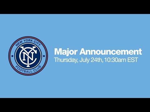 LIVE: NYCFC Press Conference | Thursday, July 24 | 10:30am ET