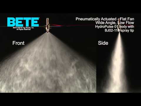 HydroPulse气动驱动的低流量，广角，平扇形喷雾嘴188金宝搏正网GydF4y2Ba