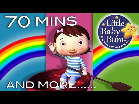 Row Row Row Your Boat | Plus Lots More Nursery Rhymes | 70 Minutes Compilation from LittleBabyBum!