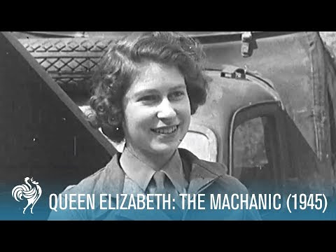 The Queen's training as a mechanic during World War II