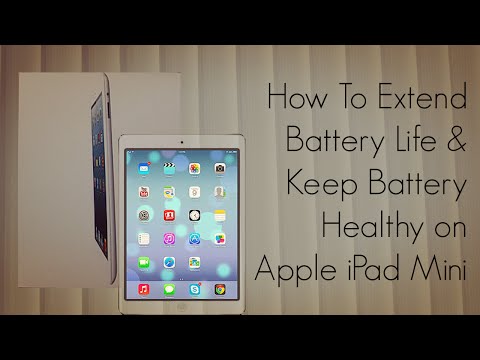 how to care ipad battery