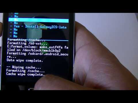 how to remove ics from galaxy y