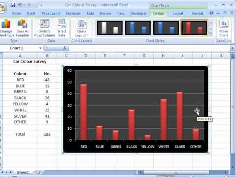 how to create graphs in excel