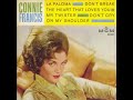 La Paloma-Connie Francis A te, nella luce calda del sole d'or, verrà la paloma bianca del nostro amor. E tu, ripetendo lieta la mia canzon, un di la vedrai posare sul tuo balcon. Quella paloma svetta nel cielo azzurro con tante cose scritte con un sussurro. Credi a quel suo messaggio come al mio cuore, è la colomba bianca del nostro amore. A te, nella luce calda del sole d'or, verrà la paloma bianca del nostro amor. E tu, ripetendo lieta la mia canzon, un di la vedrai posare sul tuo balcon ...
