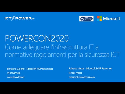 PowerCON 2020 Online (8 Marzo 2020)