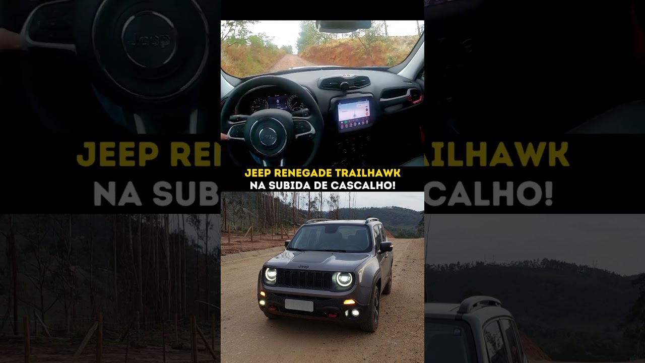 Renegade Trailhawk na subida de cascalho! #jeep #4x4