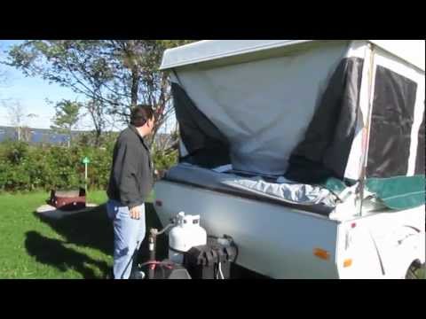 popuptrailer - I thought I would record how quick and easy it is to setup a Palomino real-lite popup trailer. This is the 801 model with the fridge and furnace which for ou...