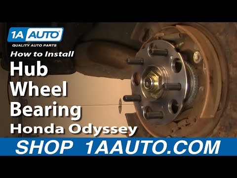 How To Install Replace Rear Hub Wheel Bearing Honda Odyssey 99-04 1AAuto.com