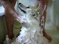 秋田犬さくら、洗濯してもらう