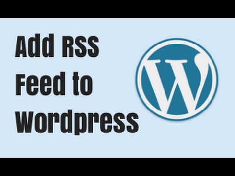 how to locate rss feed in wordpress