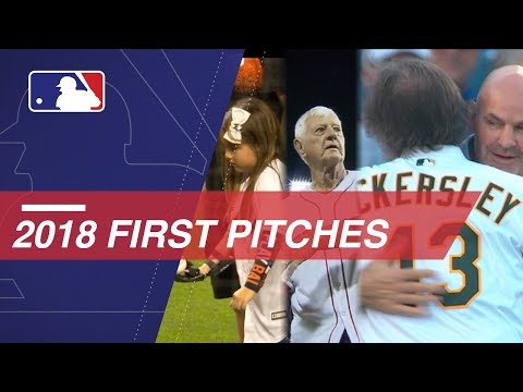 Video: First pitches throughout the 2018 MLB season