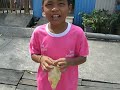 Kids collecting their sweets after Saturday program