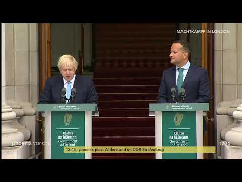 Brexit: Pressekonferenz mit Boris Johnson und Leo Varad ...