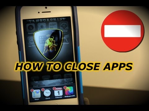 how to properly close apps on iphone 5