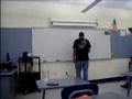 Vincent playing hangman and Brian...