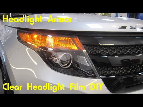 Clear Headlight Protection Tint Kit Install DIY -Ford Explorer – Headlight Armor