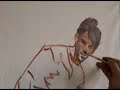 NL Freestyler Art Painting - Skateboard schilderij portret
