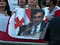 Screming Saakashvili supporters very angry to see oposition Screming Saakashvili supporters very angry to see oposition