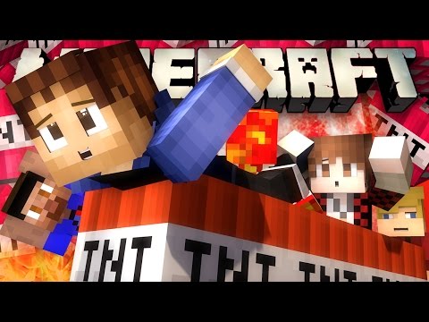 MASSIVE TNT WAR! (Minecraft: Epic TnT Wars with Team Woofless vs Team Preston!)