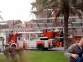 Incendio a Catania. Incidente ai pompieri. Piazza Cutelli