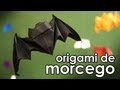 Como fazer o origami do morcego da boa sorte (dobradura com técnica wet folding) - Bat origami