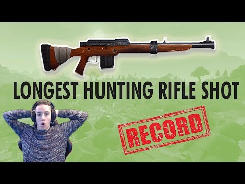 WORLDS LONGEST HUNTING RIFLE SHOT (Fortnite Battle Royale)