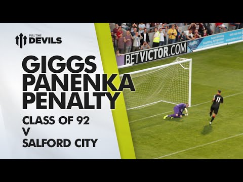 Ryan Giggs Panenka Penalty! | Class of 92 v Salford City | Manchester United