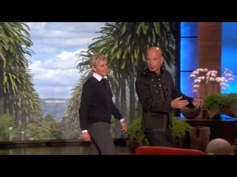 Howie - Ellen did a walk-and-talk with her friend, Howie Mandel, who had a goal to reach.