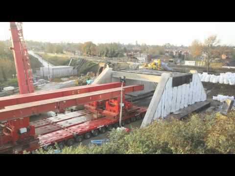 Time Lapse - Rail Bridge Replacement, Cow Lane, Reading