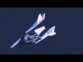 Spaceship Two - first feathered flight