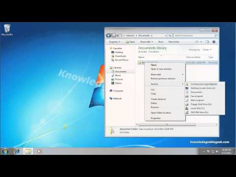 how to zip in windows 7