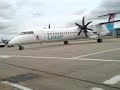 New Luxair Q400 at LCY, first day!!!