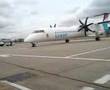 New Luxair Q400 at LCY, first day!!!