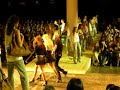 actress chlo� sevigny walks the runway for ellus at the end of the fashion show in sao paulo.