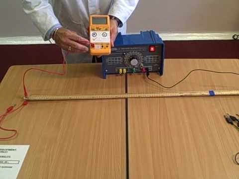 how to measure ohms on a wire
