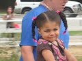 her first pony ride