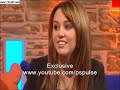 Miley Cyrus On Blue Peter - 30 Second Quick Fire Game
