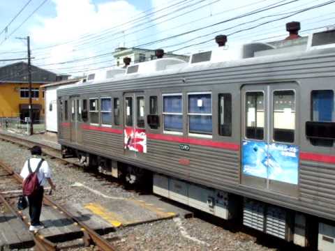 熊本電鉄　6000系【北熊本駅到着】
