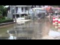 Phuket Roadworks on Nanai Rd. Floods and Excavator Create Traffic Chaos