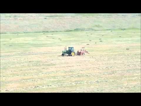 Hay Baling at Bear Creek Lake Park in Lakewood, Colorado