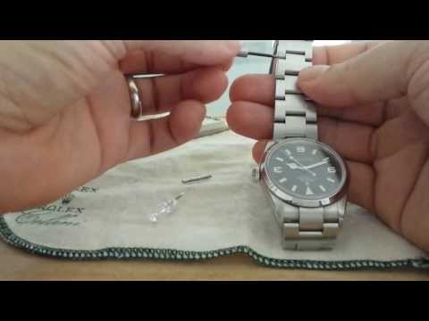 how to adjust rolex band