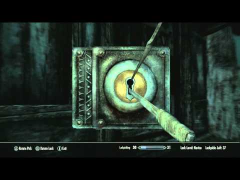 how to pick locks in skyrim