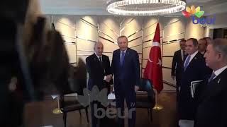 شاهد.. حفاوة اللقاء بين رئيس الجمهورية #تبون و نظيره التركي #أردوغان