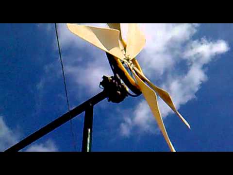 how to make a wind turbine from a car alternator