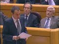 ZP RECONOCE EN EL SENADO HABER CEDIDO AL CHANTAJE DE ETA